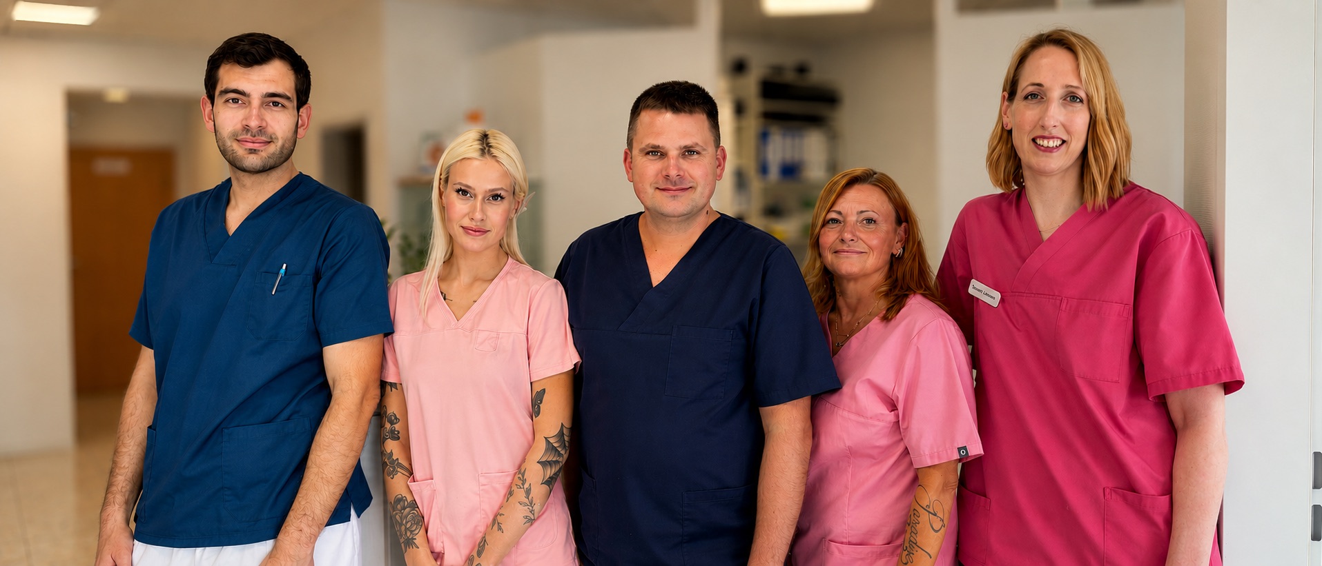Das Team der Zahnarztpraxis Roman Boretskyi
